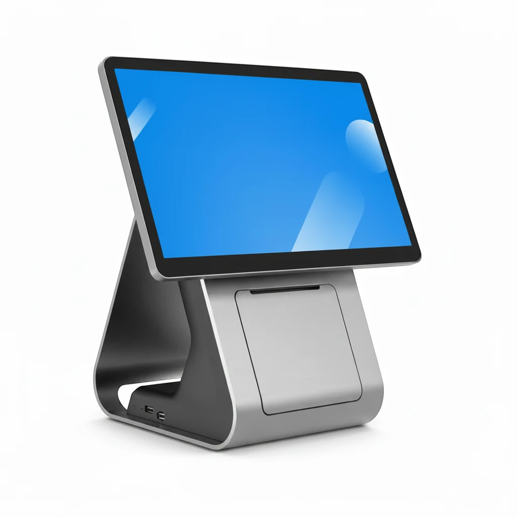 My Store LANDI C20 PRO Android POS machine with a 15.6-inch FHD touchscreen and integrated thermal printer.